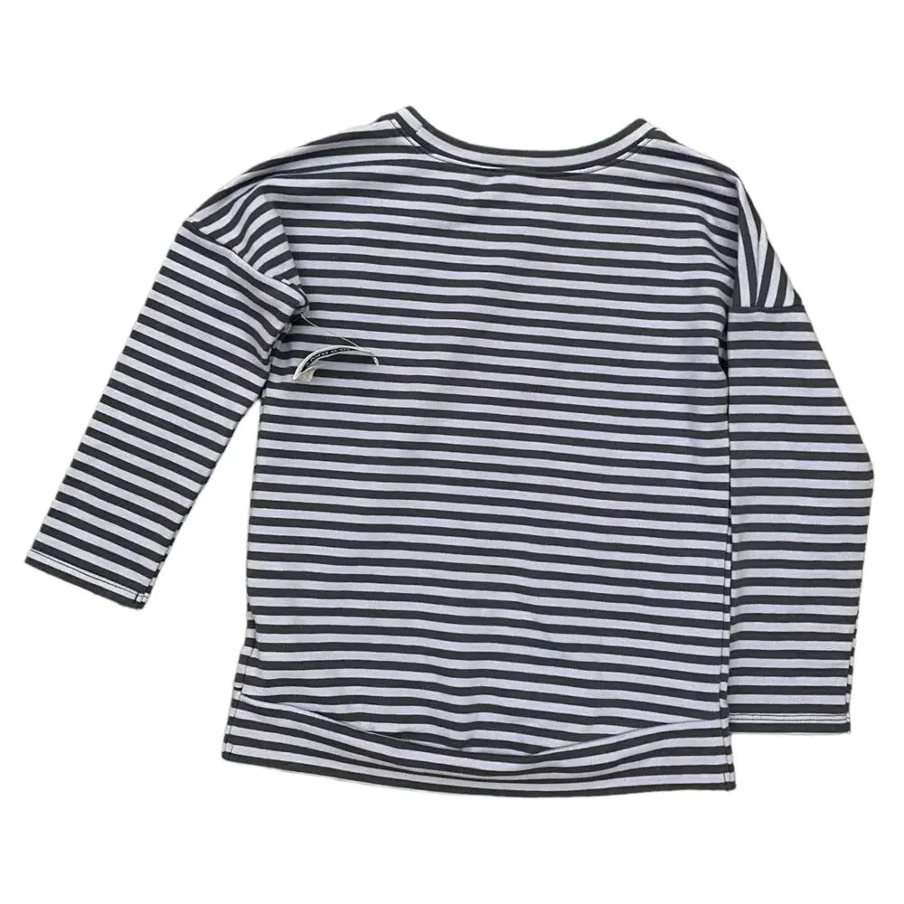 Old Navy Purple Gray Striped Tunic Long Sleeve Shirt Size 3T